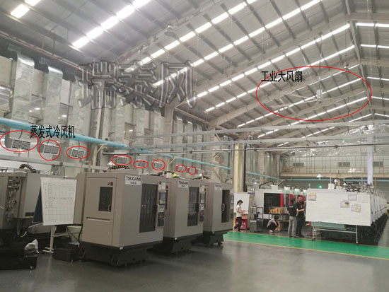 機(jī)械加工車(chē)間降溫方案