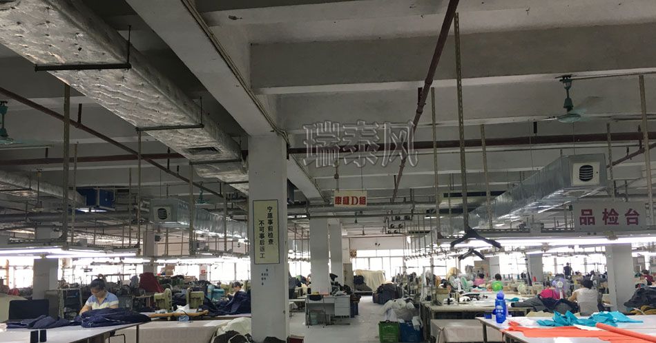 服裝、制衣、皮革廠降溫方案